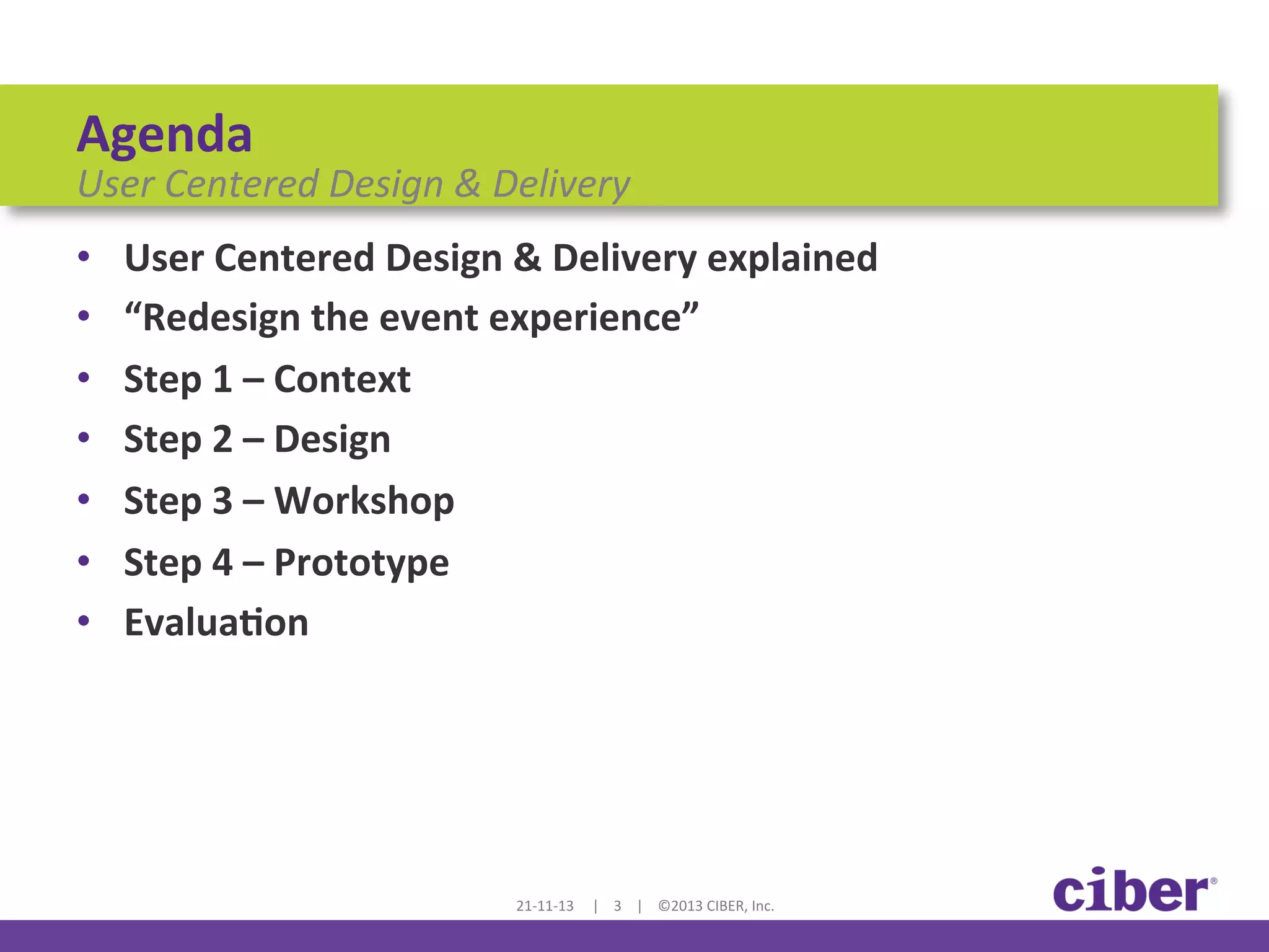 User Centered Design & Delivery Workshop | PDF