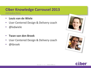 User Centered Design & Delivery Workshop | PDF