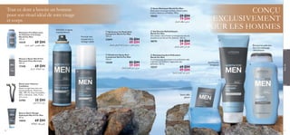 15543

Formule antitranspirante à
séchage rapide

15539
69 DH
‰U§dK∞ dFA∞« Ë rºπK∞ nEM±

23782

15549

69 DH

Rasoir pour Homme
Coolshave
Rasoir à triple lame avec une
bande lubriﬁante. Matériaux:
ABS, TPR, PS, Acier Inoxydable,
PEO. 2 éléments. Taille: 12,8 x
4,5 x 2 cm.

35 DH

23694

75 DH
49 DH

 Déodorant Spray Antitranspirant North For Men
150 ml.

Mousse à Raser North For
Men pour Peau Normale
200 ml.

‰U§dK∞ WÆö∫K∞ …u¨¸

 Spray pour les Pieds Antitranspirant North For Men
150 ml.

 Gel Douche Rafraichissant
North For Men
Une senteur ultra-fraîche et énergisante avec du
menthol et de l’Arctic Pro Defence. 250 ml.

18174

‰U§dK∞ sOK§d∞« W∫z«d∞ q¥e± Ë gFM± Í«d∂ß


17358

29 DH
19 DH

‰U§dK∞ nEM± Êu°UÅ

Rafraîchit et apaise
instantanément

Nettoyant Fortiﬁant pour
les Cheveux et le Corps
North For Men
250 ml.

CONÇU
EXCLUSIVEMENT
POUR LES HOMMES

 Savon Nettoyant North For Men
Savon pour nettoyage extrême. Laisse la peau
propre, douce et revitalisée. 100 g.

85 DH
59 DH

‰U§dK∞ ‚dFK∞ q¥e± Í«d∂ß


59 DH
39 DH



Éliminez les pellicules
lors d’un nettoyage
rafraichissant

‰U§dK∞ gFM± ‘œ q§
 Shampooing Anti-Pelliculaire
North For Men
Ce shampooing dynamisant anti-pelliculaire aide
à éliminer et à prévenir l’apparition des
pellicules. 250 ml.

15537

Gel Douche
énergisant

69 DH
49 DH



Pour lui

Tout ce dont a besoin un homme
pour son rituel idéal de soin visage
et corps

‰U§dK∞ …dAI∞« b{ u∂±U®

Savon effet
glaçon

dFA∞« W∞«“ù …dH®


Baume Après Rasage
Hydratant North For Men
50 ml.

14654

58

69 DH

WÆö∫∞« bF° rßK°

59

 