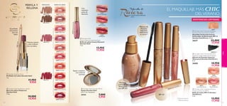 23757
Shimmering Purple
23757ShimmeringPurple
23758
Glistening Pink
23759
Dazzling Red
26601 Nude Silk
26602 Pink Lace
26603 Chiffon Rose
26604 OrchidTaffeta
26605 ScarletVeil
26606 Coral Shell
26607 Red Organza
26608 Cherry Cashmere
26609 Satin Plum
26610 Wispy Prune
23811 Nude
23811Nude
23812 Brown
23813 Rose
23814 Red
26627
26376
Monaco Pink
26377
Cote d’Azur Bronze
26378
Monte Carlo Red
26600 Black
26376MonacoPink
26377Coted’AzurBronze
26610WispyPrune




26376MonacoPink
26377Coted’AzurBronze
26376
26377
26378 Monte Carlo Red



color
5554
EXISTENCIAS LIMITADAS
Espejo compacto
con cristal de
aumento
Volumen intenso
y color brillante
para tus labios
Con
auténtico
polvo de
diamante
El perﬁlado
más preciso
para tus
labios
COLECCIÓN VERANO
2013
*Clínicamente testado
**Test de consumo
PERFILA Y
RELLENA
PERFILADOR BARRA DE LABIOS
EL MAQUILLAJE MÁS CHIC
DELVERANO
 Giordani Gold Voluptuous Lipstick
Barra de Labios Voluptuous
Giordani Gold
3.3 g.
18,00€
14,95€
 Giordani Gold Lip Pencil
Perﬁlador de Labios Giordani Gold
1 g.
11,95€
9,95€
 Giordani Gold Cosmetic Mirror
Espejo Giordani Gold
6.5 x 1 cm. Accesorio.
24141 7,00€
5,95€
 Giordani Gold
Canary Diamond Sparkling Gloss
Brillo de Labios Canary Diamond
Giordani Gold
7 ml.
13,95€
11,95€
 Giordani Gold Tintarella di Riviera
Summer Glow Tan-Enhancer SPF15
Maquillaje Antienvejecimiento
Potenciador del Bronceado SPF 15
Giordani Gold Riviera. 30 ml.
26627 22,00€
17,95€
 Giordani Gold Tintarella di Riviera
Supreme Length Waterproof Mascara
Máscara de Pestañas Supreme
Waterproof Giordani Gold Riviera
8 ml.
26600 14,95€
11,95€
 Giordani Gold Tintarella di Riviera
Tinted Lip Shimmer SPF15
Brillo de Labios SPF 15 Giordani
Gold Riviera
5 ml.
13,95€
11,95€
26378 Monte Carlo Red
SPF 15*
Máscara de
Pestañas
Supreme
RESISTENTE
ALAGUA**
Prolonga
y protege tu
bronceado
con SPF 15*
 