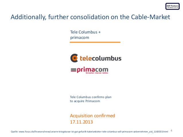 M A On The German Telco Market Status Autumn 13