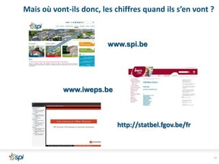 Mais où vont-ils donc, les chiffres quand ils s’en vont ?

www.spi.be

www.iweps.be

http://statbel.fgov.be/fr

10

 