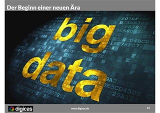 Der Beginn einer neuen Ära

39
Milliarden EUR
2012

3,9
Milliarden EUR
2012

www.digicas.de

14

 