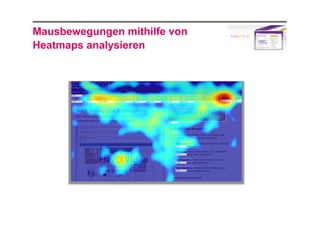 Mausbewegungen mithilfe von
Heatmaps analysieren

 