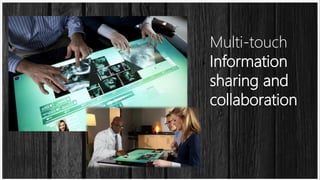Multi-touch
Information
sharing and
collaboration

 