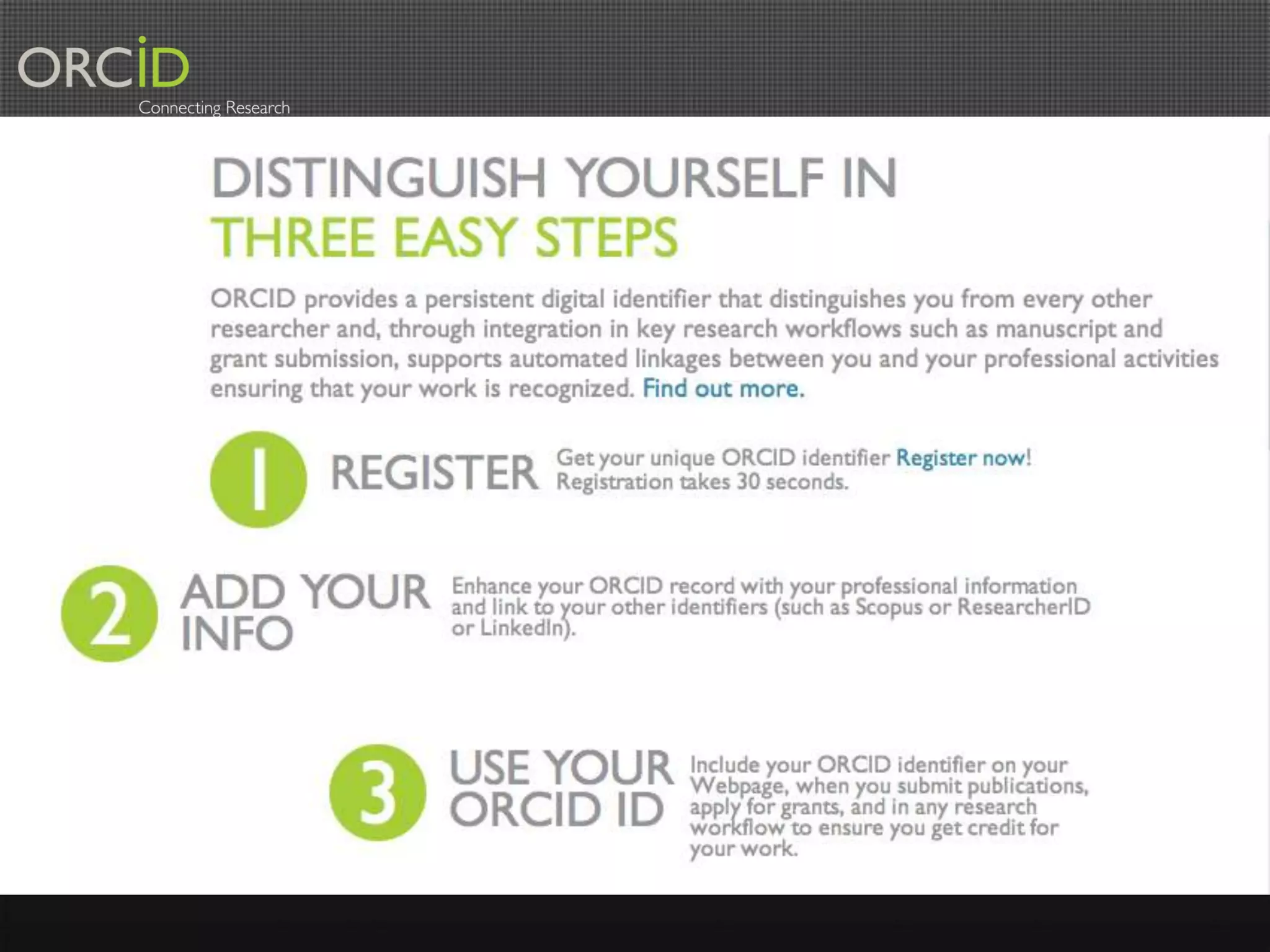 Distinguish yourself

 