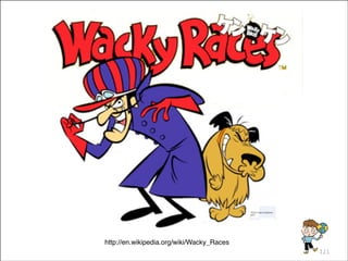 http://en.wikipedia.org/wiki/Wacky_Races
by mapconcierge

121

 
