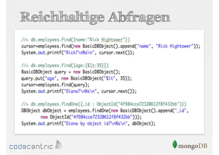 Reichhaltige Abfragen

 