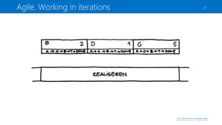 Agile. Working in iterations

21

An introduction to and beyond agile

©2013 Sander Hoogendoorn. All Rights Reserved

 
