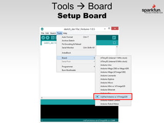Tools  Board
Setup Board

 
