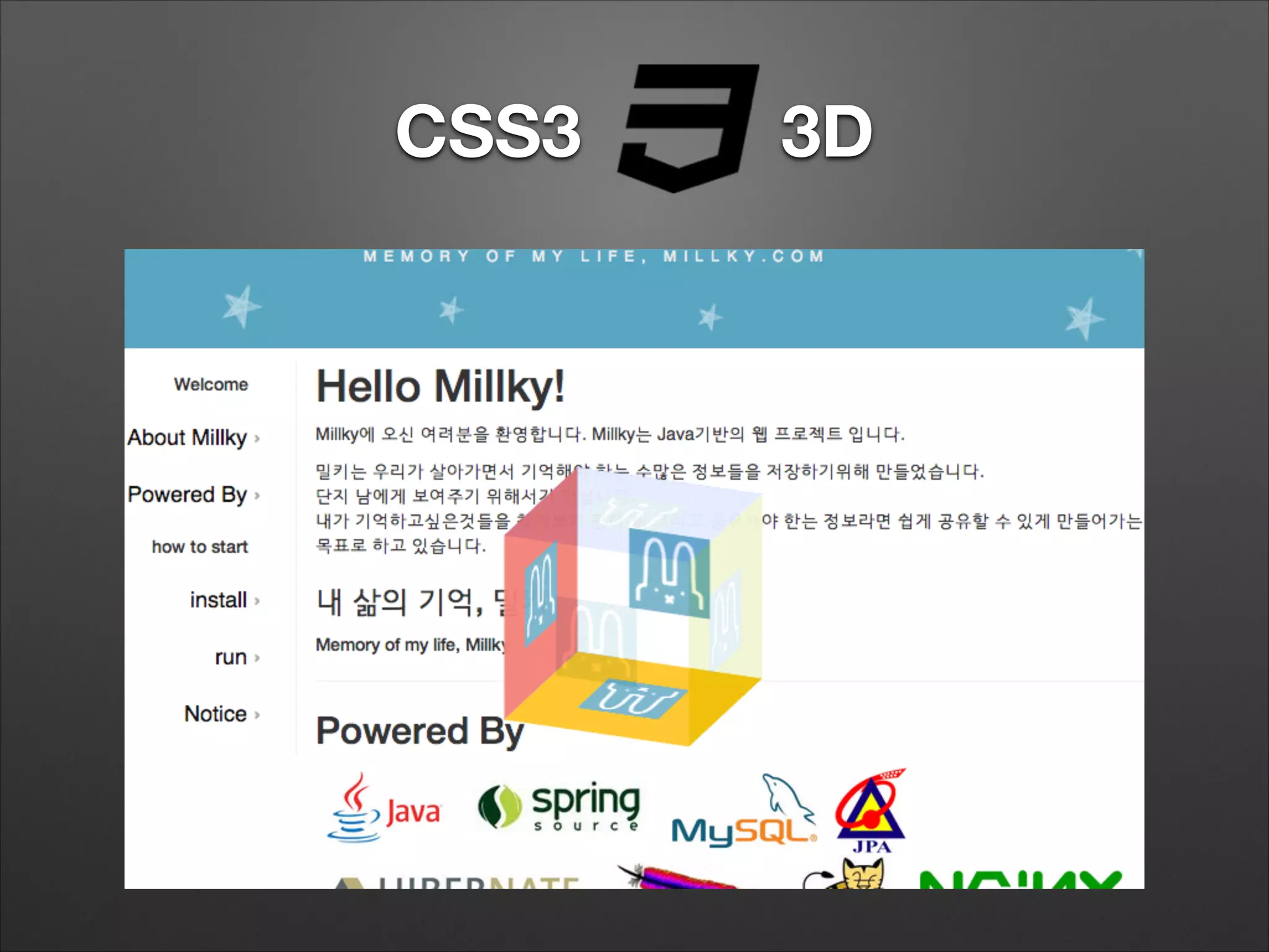 CSS3 3D
 