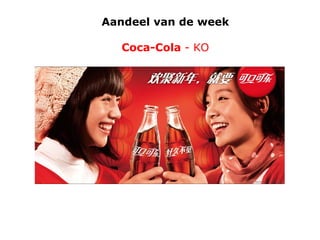 Aandeel van de week

Coca-Cola - KO

 