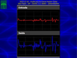 2013-12-18 – AudioLazy no Garoa Hacker Clube2013-12-18 – AudioLazy no Garoa Hacker Clube
São Paulo – SP – Danilo J. S. Bellini – @danilobelliniSão Paulo – SP – Danilo J. S. Bellini – @danilobellini
 