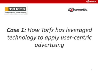 Case 1: How Torfs has leveraged
technology to apply user-centric
advertising

1

 