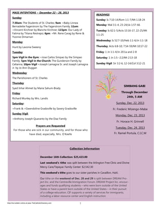 View this bulletin online at www.TheCatholicDirectory.com

 