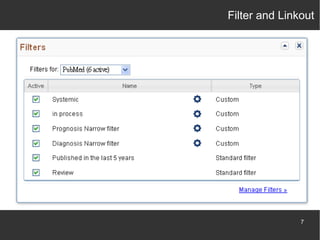 Filter and Linkout

7

 