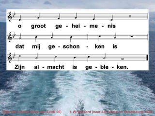 Mijn ziel verheft Gods eer (LvdK 66)

t. W. Barnard (naar J.E. Voet); m. Straatsburg 1539

 