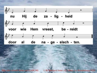 Mijn ziel verheft Gods eer (LvdK 66)

t. W. Barnard (naar J.E. Voet); m. Straatsburg 1539

 