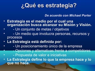 mision ,vision estrategia