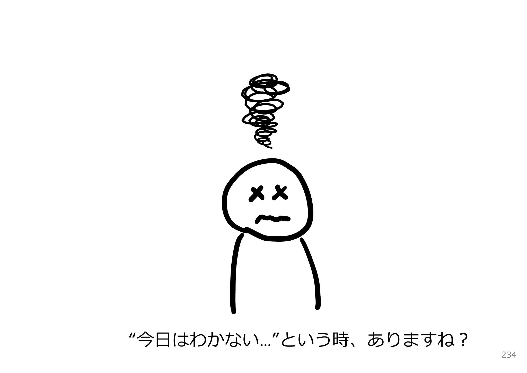 “今⽇はわかない…”という時、ありますね？
                        234
 