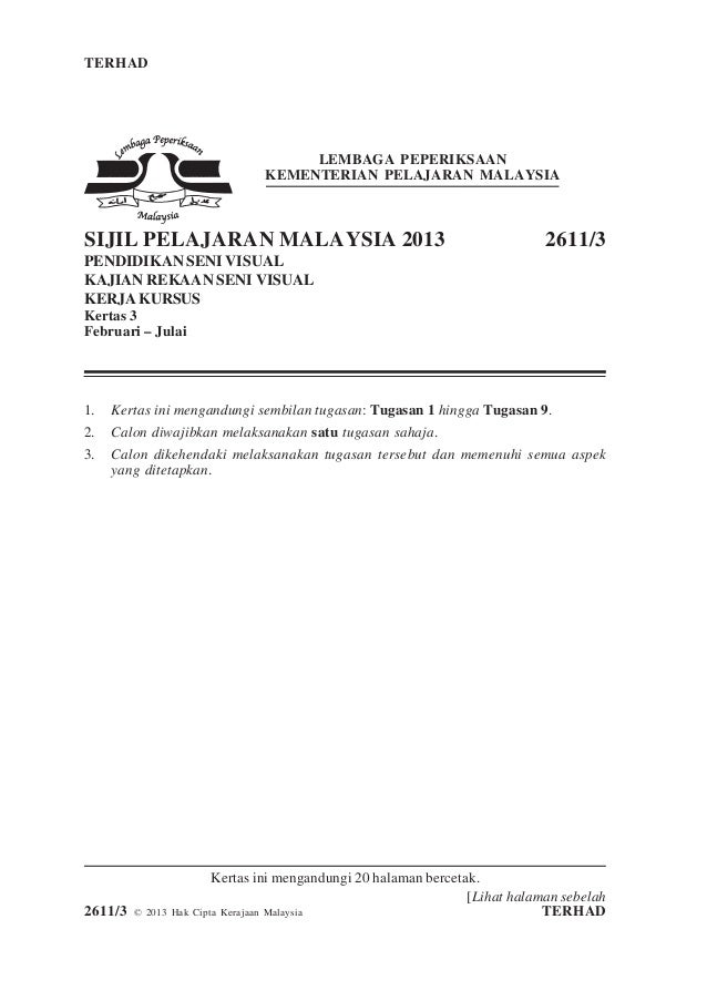 Lembaga Peperiksaan Malaysia Contoh Soalan Pt3 2019 - Kuora k