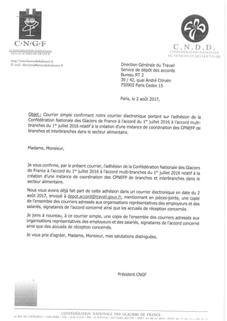IDCC 843 et 1747 adhesion cngf accord 07 2016 