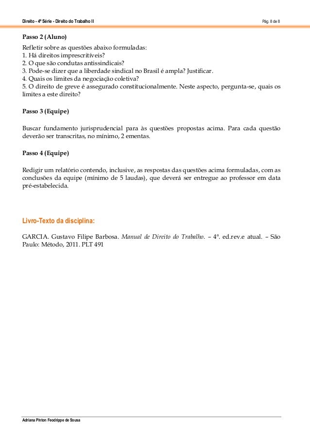 Manual direito do trabalho godinho Manual direito do trabalho godinho