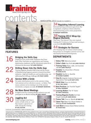 Trainingmag 2013/3-4 THE BRIDGING SKILLS GAP | PDF