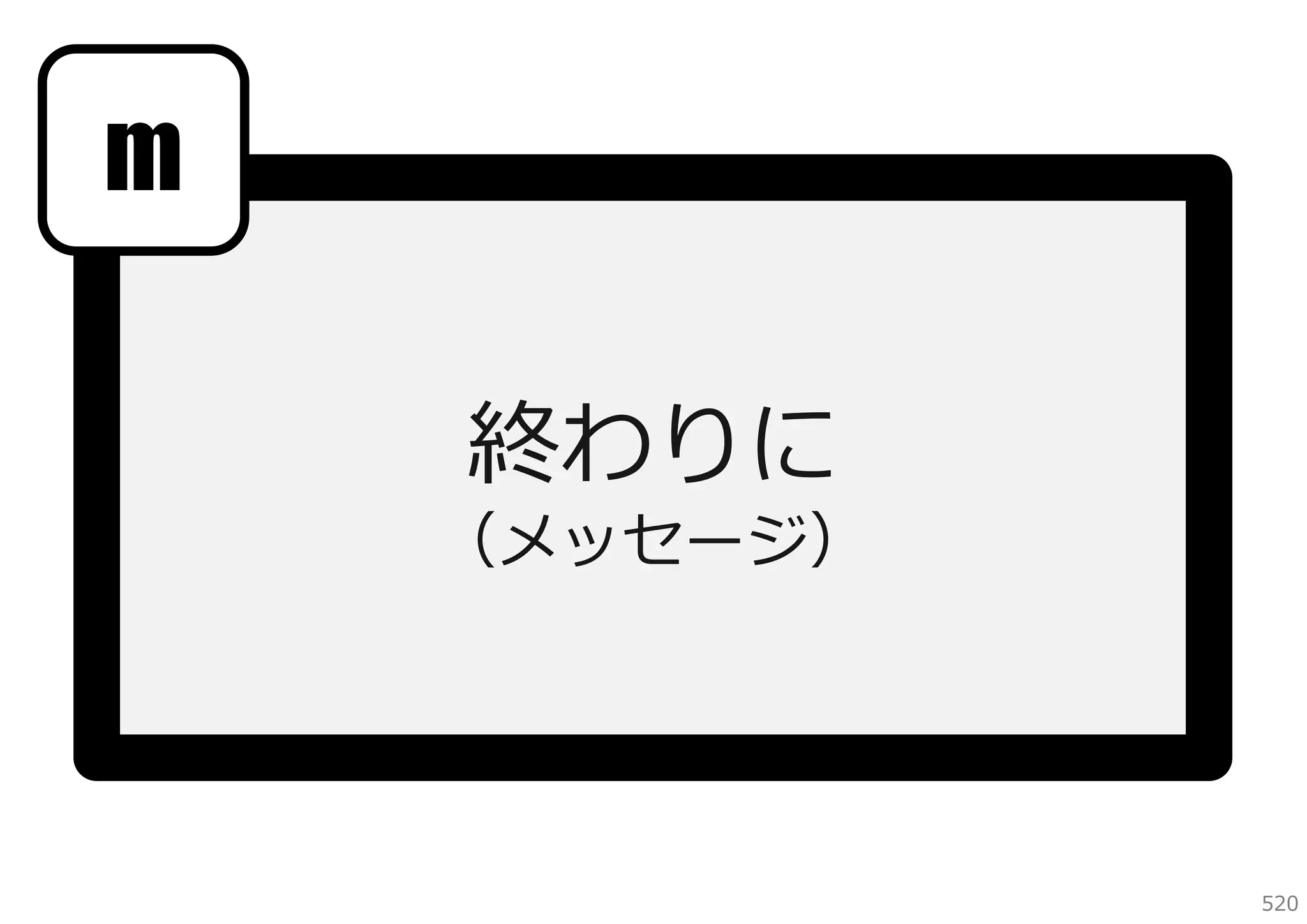 m
終わりに

（メッセージ）

520

 