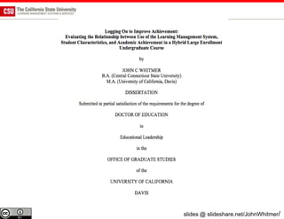 slides @ slideshare.net/JohnWhitmer/
 