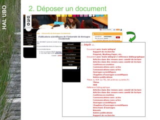 HALUBO
2. Déposer un document
 