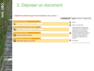 HALUBO
2. Déposer un document
 