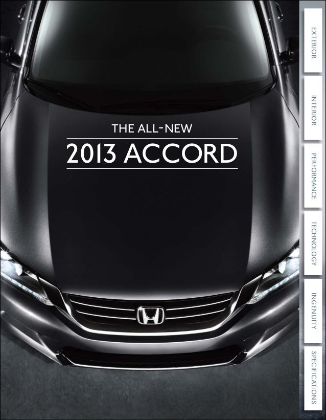 2013 Honda Accord Brochure