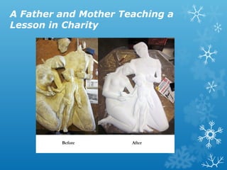 A Father and Mother Teaching a
Lesson in Charity

 