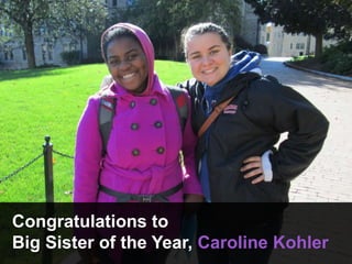 Congratulations to
Big Sister of the Year, Caroline Kohler
 