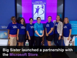 Big Sister launched a partnership with
the Microsoft Store
 