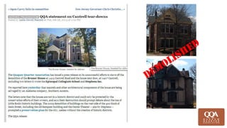 QQA's 2013 Annual Report and Greater Little Rock Preservation Awards