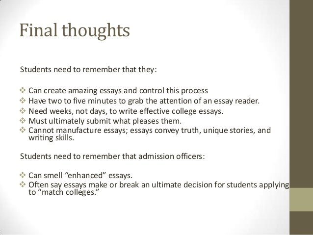 How to write a college essay that stinks