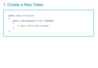 1. Create a New Class
 