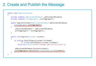 2. Create and Publish the Message
 