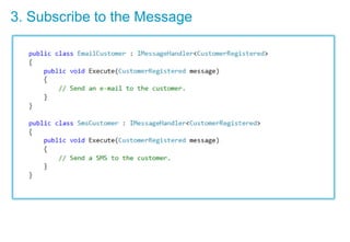 3. Subscribe to the Message
 