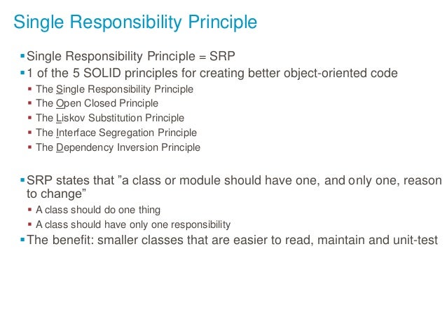 Single Responsibility Examples _ Single Responsibility Principle Java ...