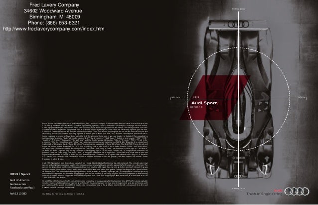 2013 Audi Sport Brochure Mi Detroit Audi Dealer