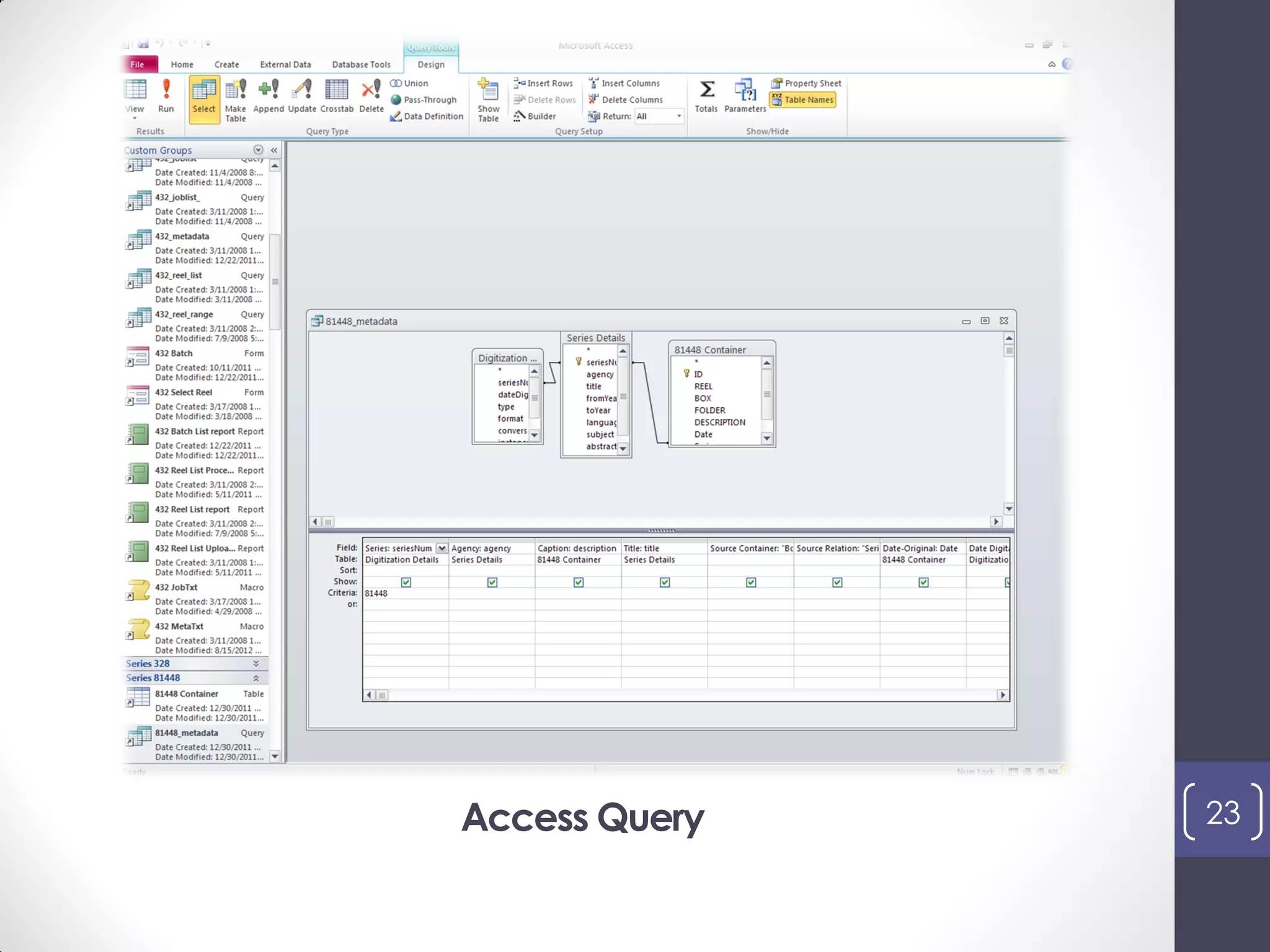 Access Query 23
 