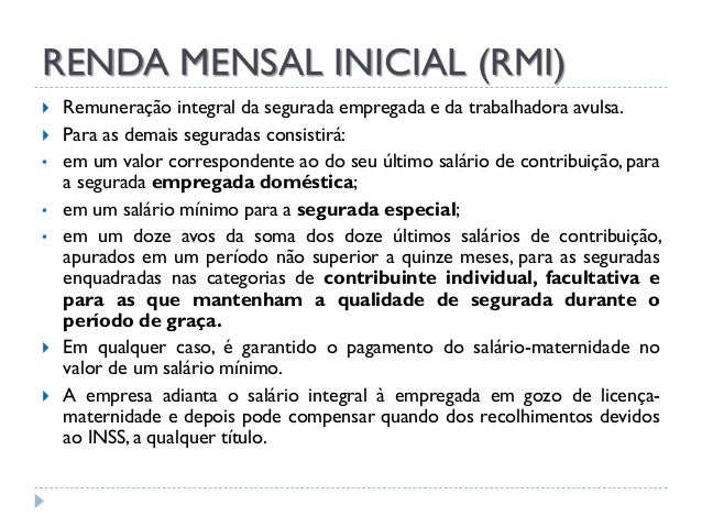Auxílio-reclusão e salário-maternidade