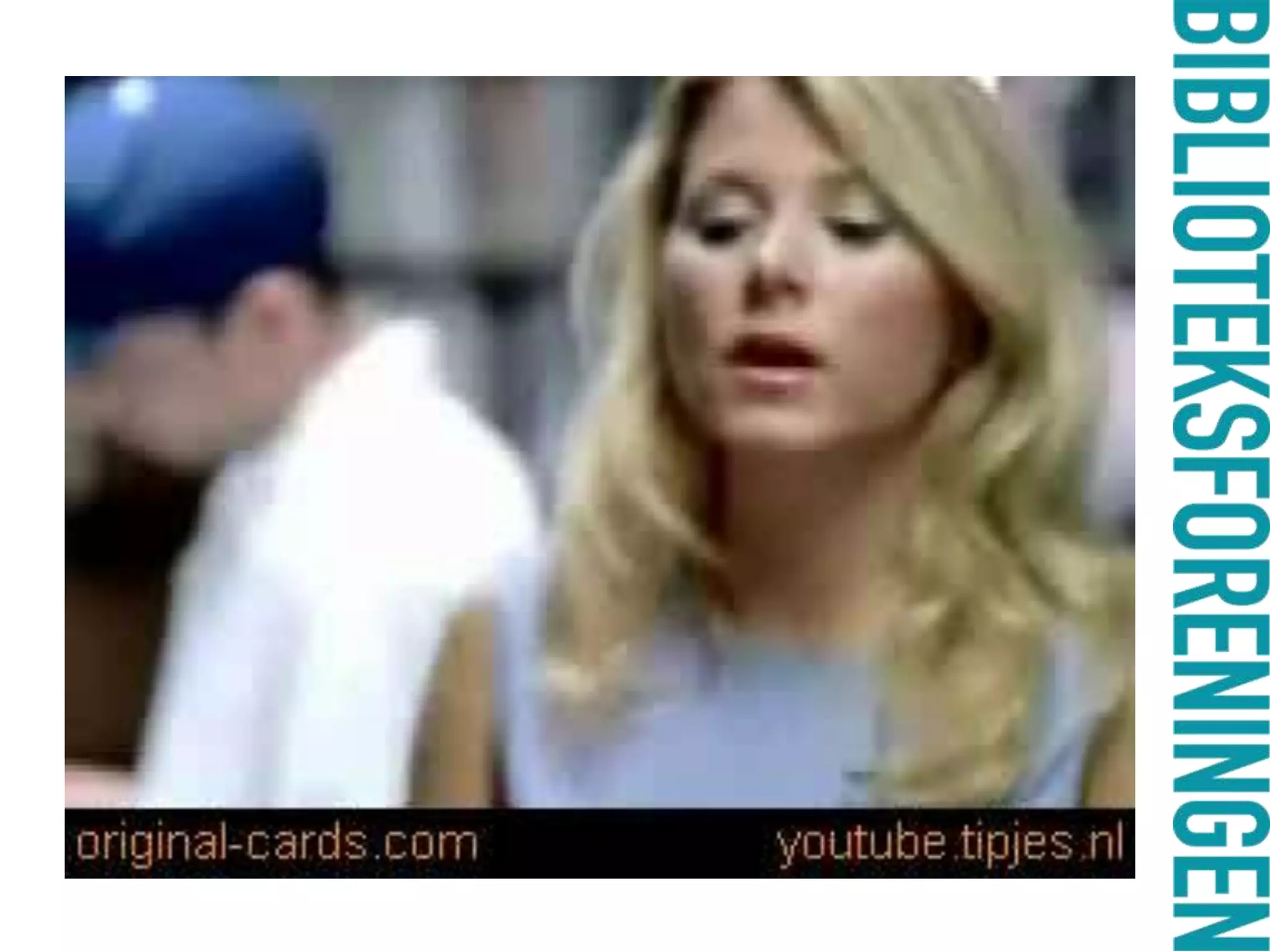 Blonde order burger in
library

 