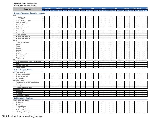 2013 b2b marketing plan template free to download