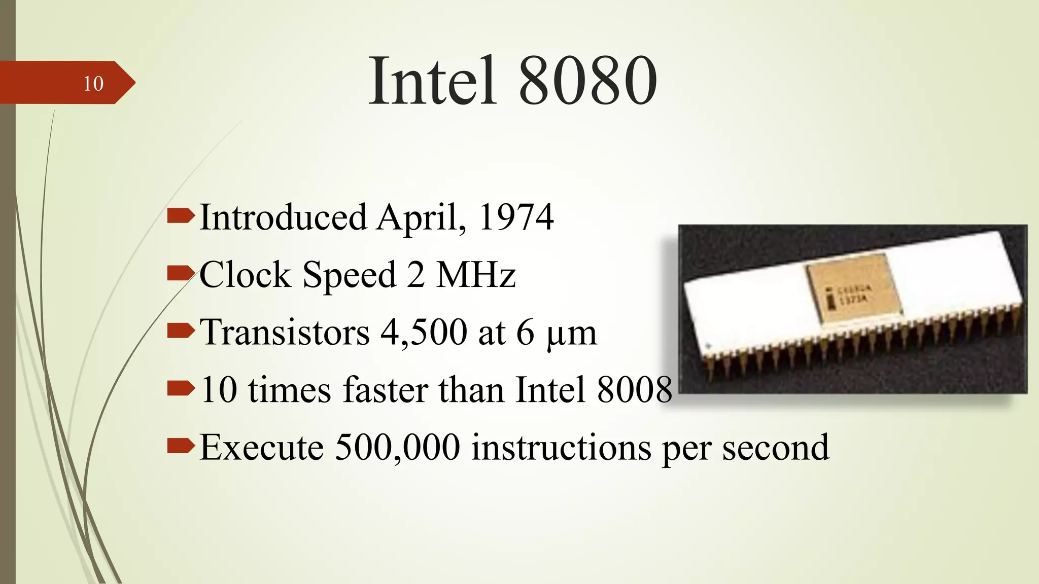Evolution Of Intel Processors Pptx Evolution Of Intel Processors Pptx