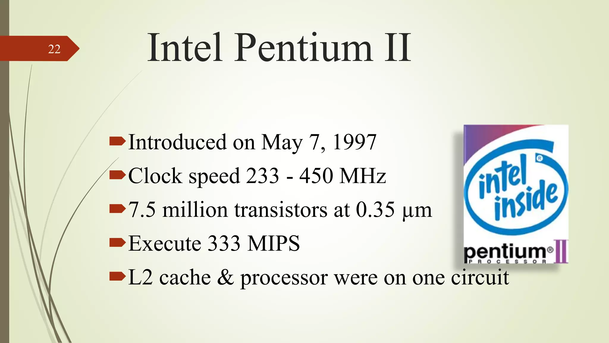 Evolution of Intel Processors | PPT
