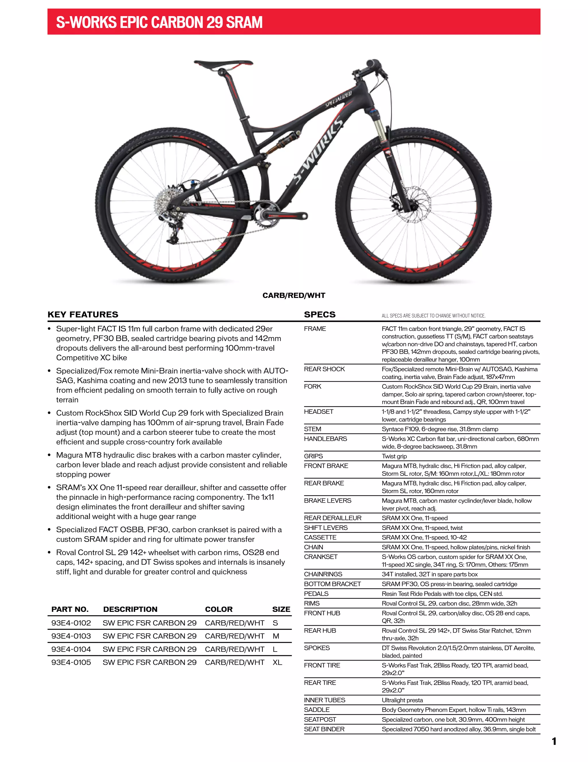 2013 Specialized bikes catalogue PDF Cycling Sports